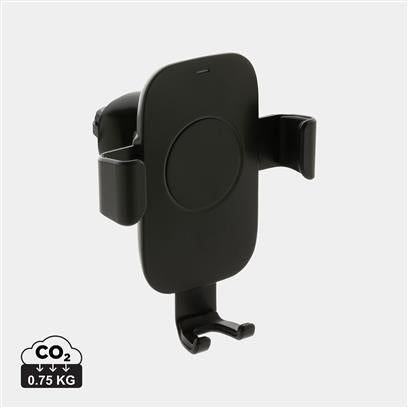 Soporte Cargador Inalámbrico de Smartphone para Coche Sostenible de ABS Reciclado con Certificado RCS para Personalizar 10W