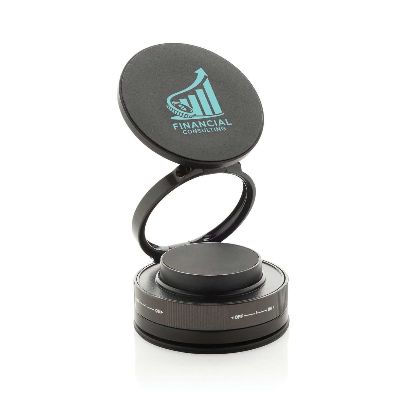Soporte Magnético Terra 360° Reciclado RCS – Accesorio Corporativo Sostenible para Empresas