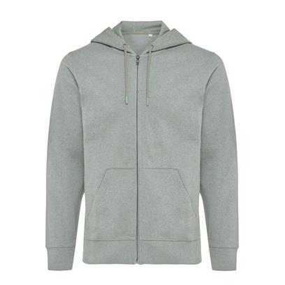 Sudadera Ecológica Unisex Regular fit con Cremallera y Capucha 50% Algodón Reciclado 50% Algodón Orgánico para Personalizar Abisko 340 G/M²