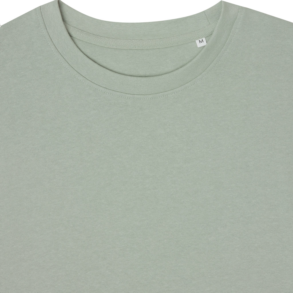 Sudadera Sostenible de Cuello Redondo de 30% Algodón Reciclado y 70% Algodón Orgánico para Personalizar con Trazador AWARE™ , Certificado OEKO-TEX® y Contribución a ONG Iqonic Etosha 280 G/M²