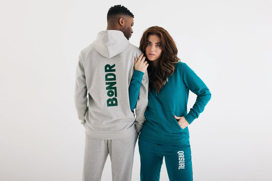 Sudadera con Capucha Ecológica de 50% Algodón Reciclado y 50% Algodón Orgánico para Personalizar con Trazador AWARE™ Iqonic Jasper 340 G/M²