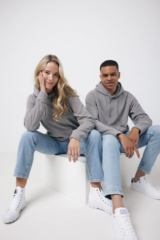 Sudadera con Capucha Unisex de Micropolar 100% Poliéster Reciclado Posconsumo de 240 G/M² con Trazador AWARE™ y Tecnología Blockchain, Certificado OEKO-TEX® y Contribución a ONG Iqoniq Trivor