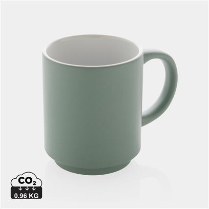 Taza Sostenible Apilable de Cerámica en Amplia Gama de Colores para Personalizar - 180ml