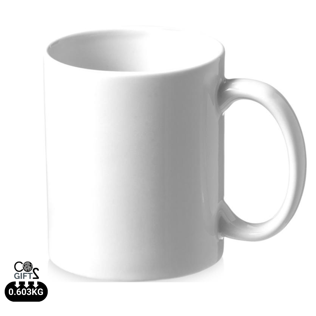 Taza Sostenible de Cerámica Blanca para Personalizar por Sublimación Especial Eventos Pic - 330ml