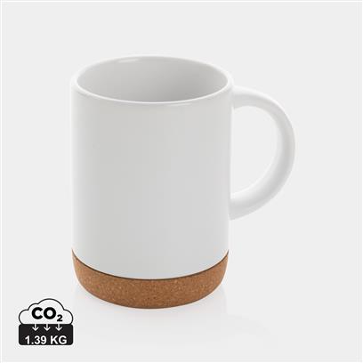 Taza Sostenible de Cerámica con Base de Corcho en Amplia Gama de Colores para Personalizar - 280ml