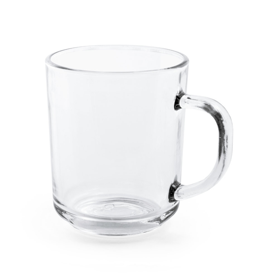 Taza Soffy 230 ml Cristal con Sonrisa en la Base – Regalo Corporativo Sostenible para Empresas