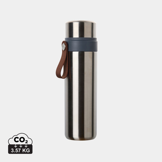 Termo Tono de acero reciclado, merchandising ecológico, mantiene bebidas calientes y frías