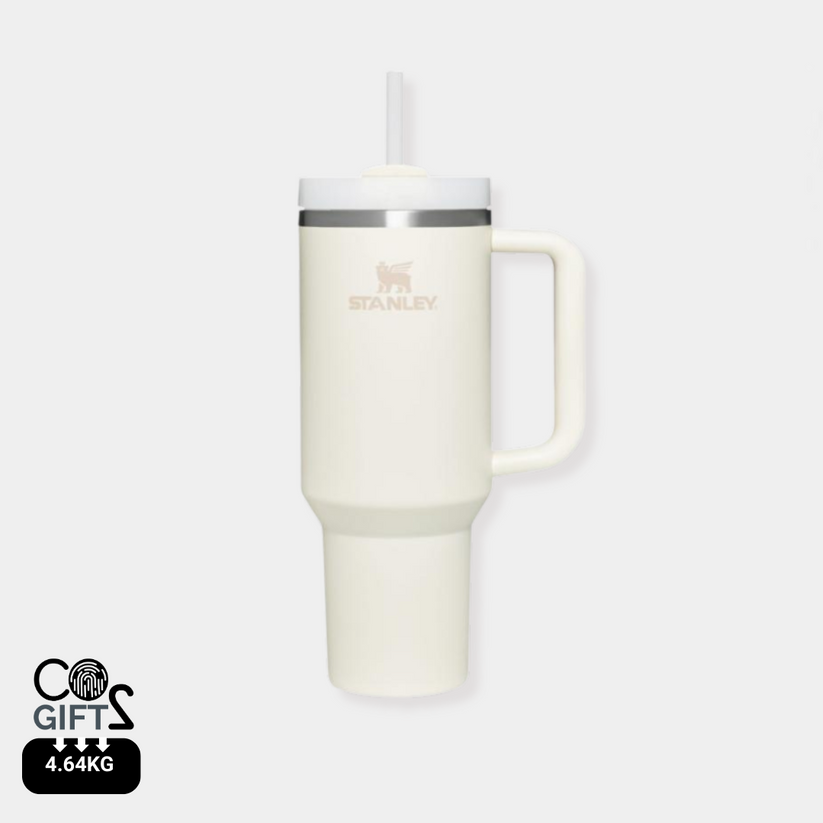 Vaso Térmico con Pajita Sostenible "Stanley Quencher H2.0" de Acero Inoxidable Reciclado para Personalizar con Apertura Antisalpicaduras - 1200ml