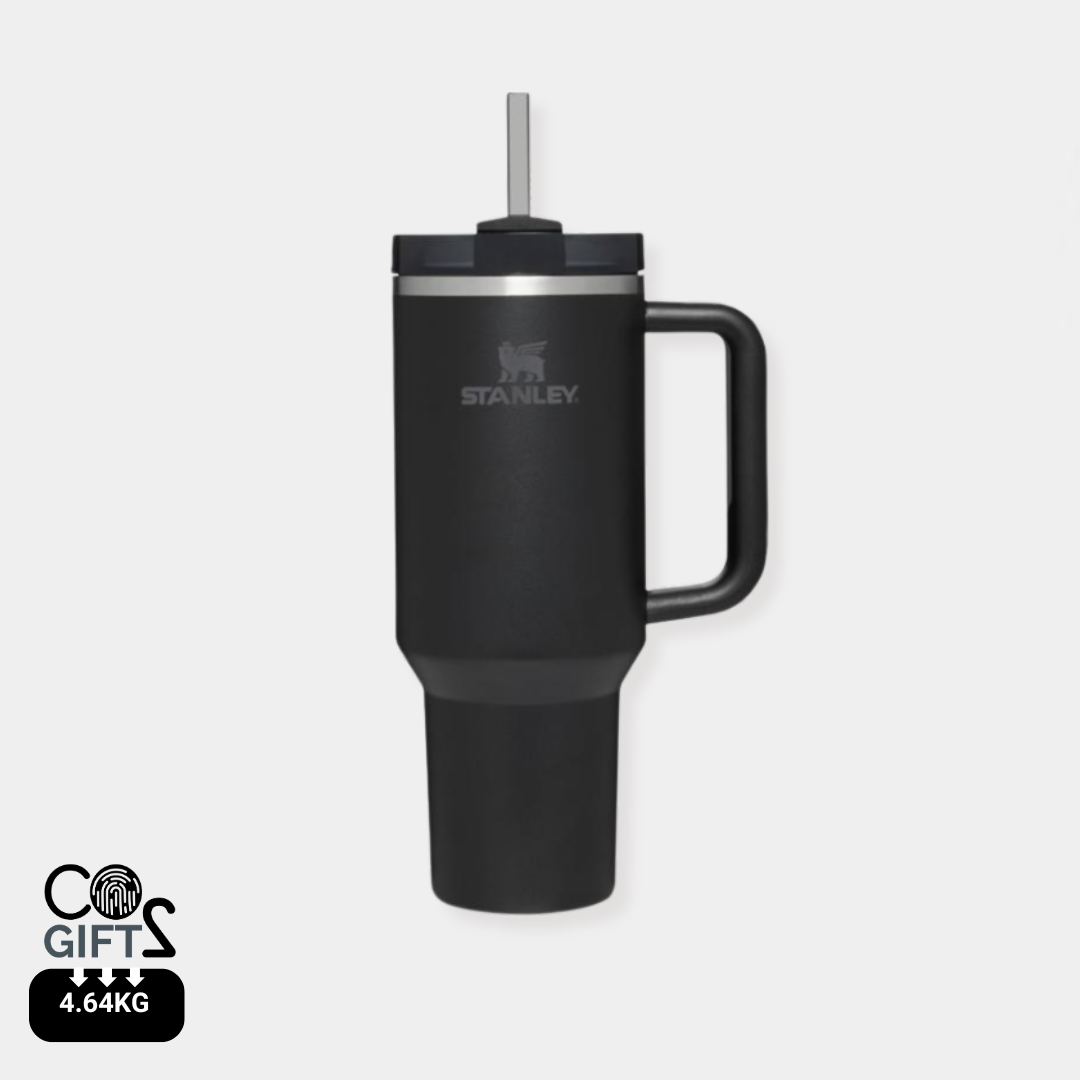 Vaso Térmico con Pajita Sostenible "Stanley Quencher H2.0" de Acero Inoxidable Reciclado para Personalizar con Apertura Antisalpicaduras - 1200ml