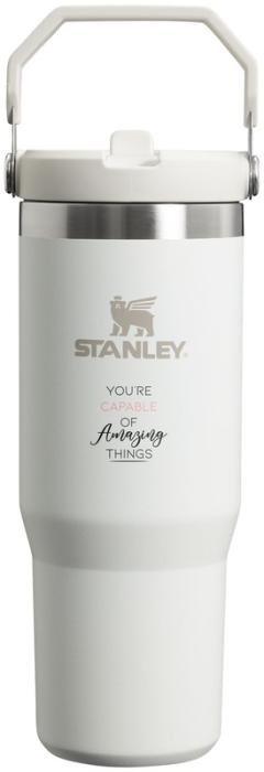 Vaso con Pajita Plegable Sostenible de Acero Inoxidable para Personalizar StanleyIceFlow™ - 890ml