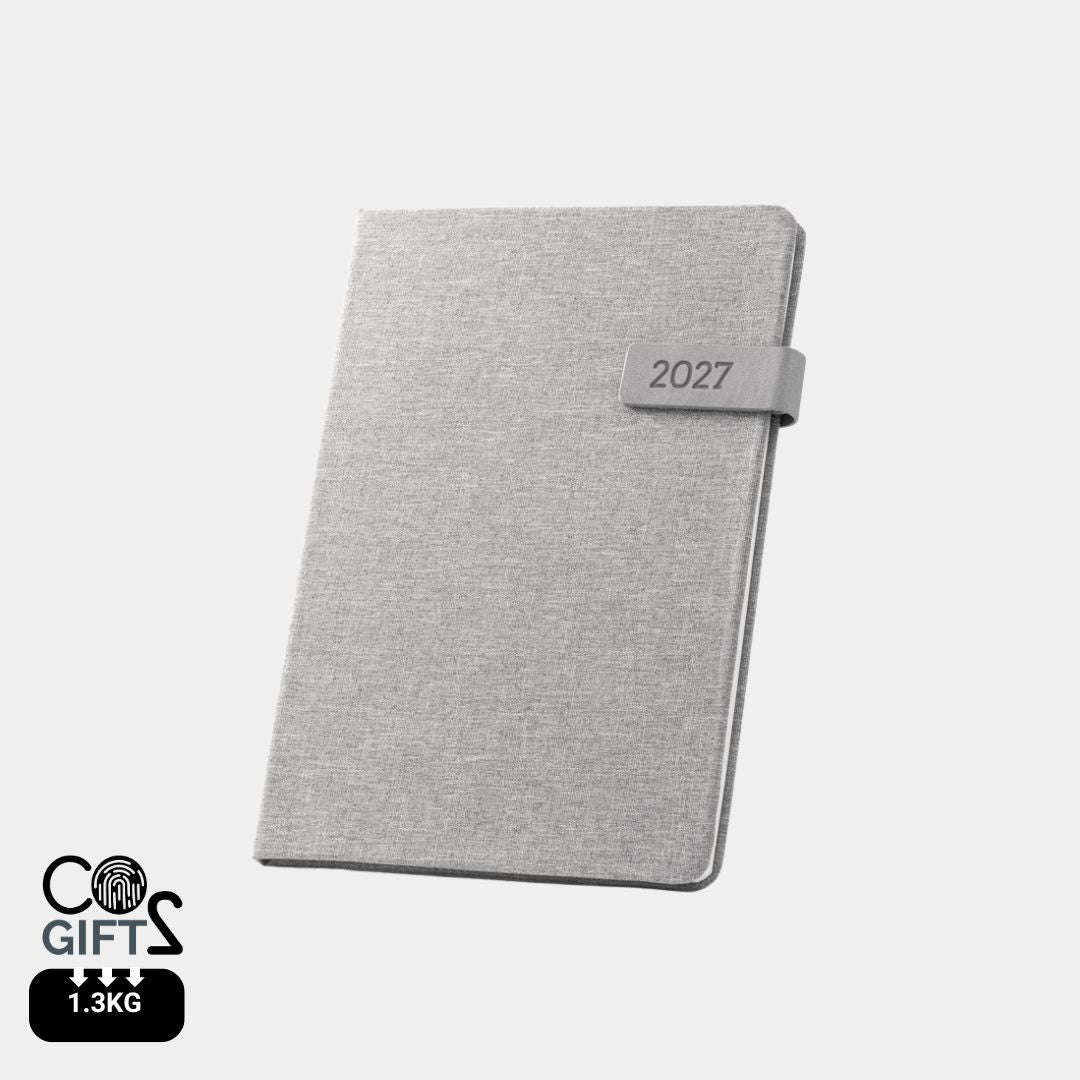 Agenda 2027 Andresen B5 rPET 100% Reciclado Semana Vista con CO2 Verificado