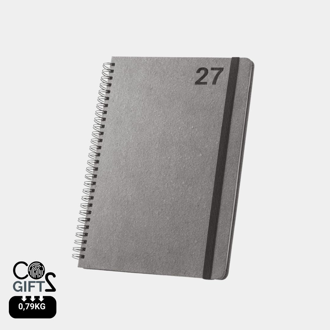 Agenda 2027 Simmel B5 de cuero reciclado personalizada para empresas
