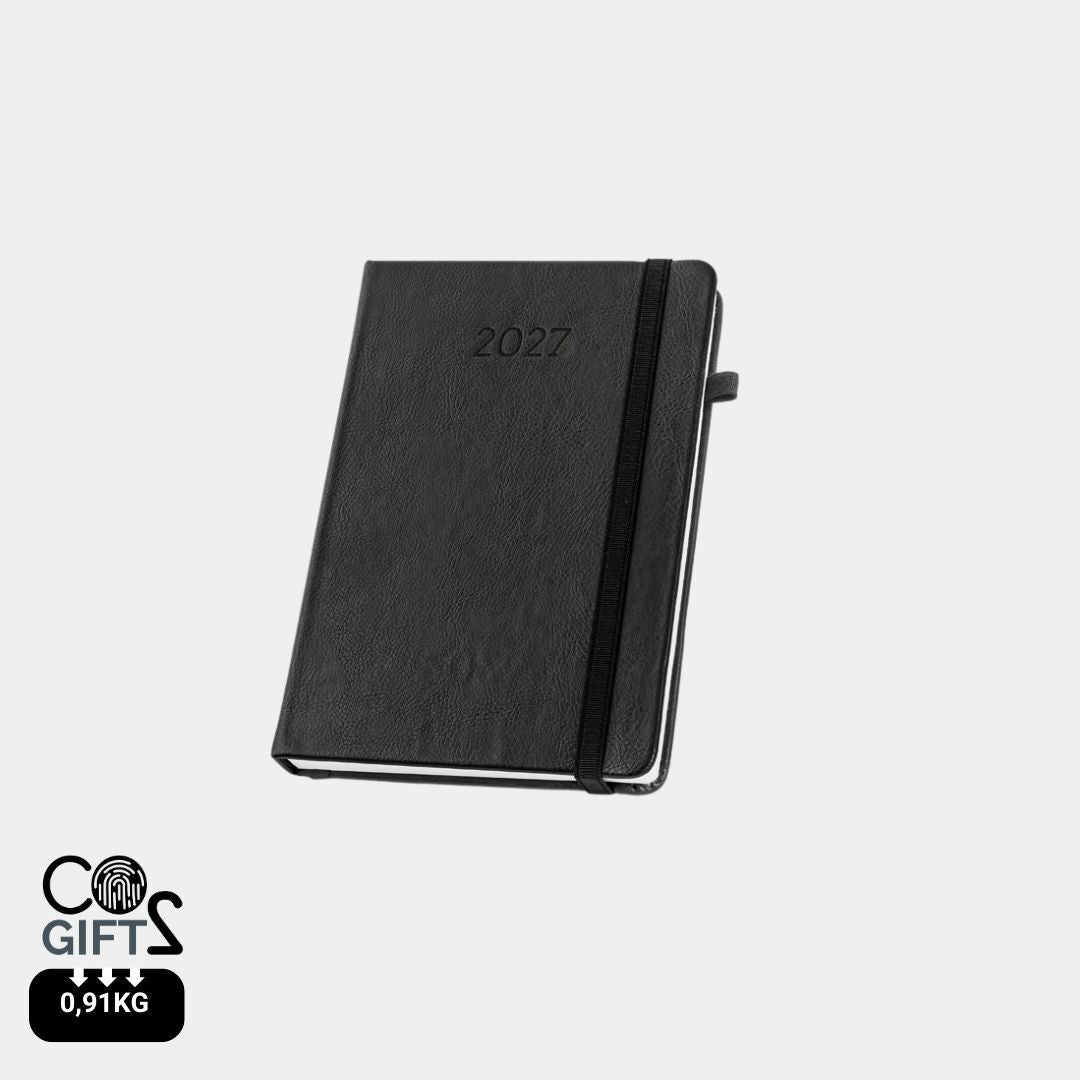 Regalo promocional sostenible con agenda A5 y papel FSC™