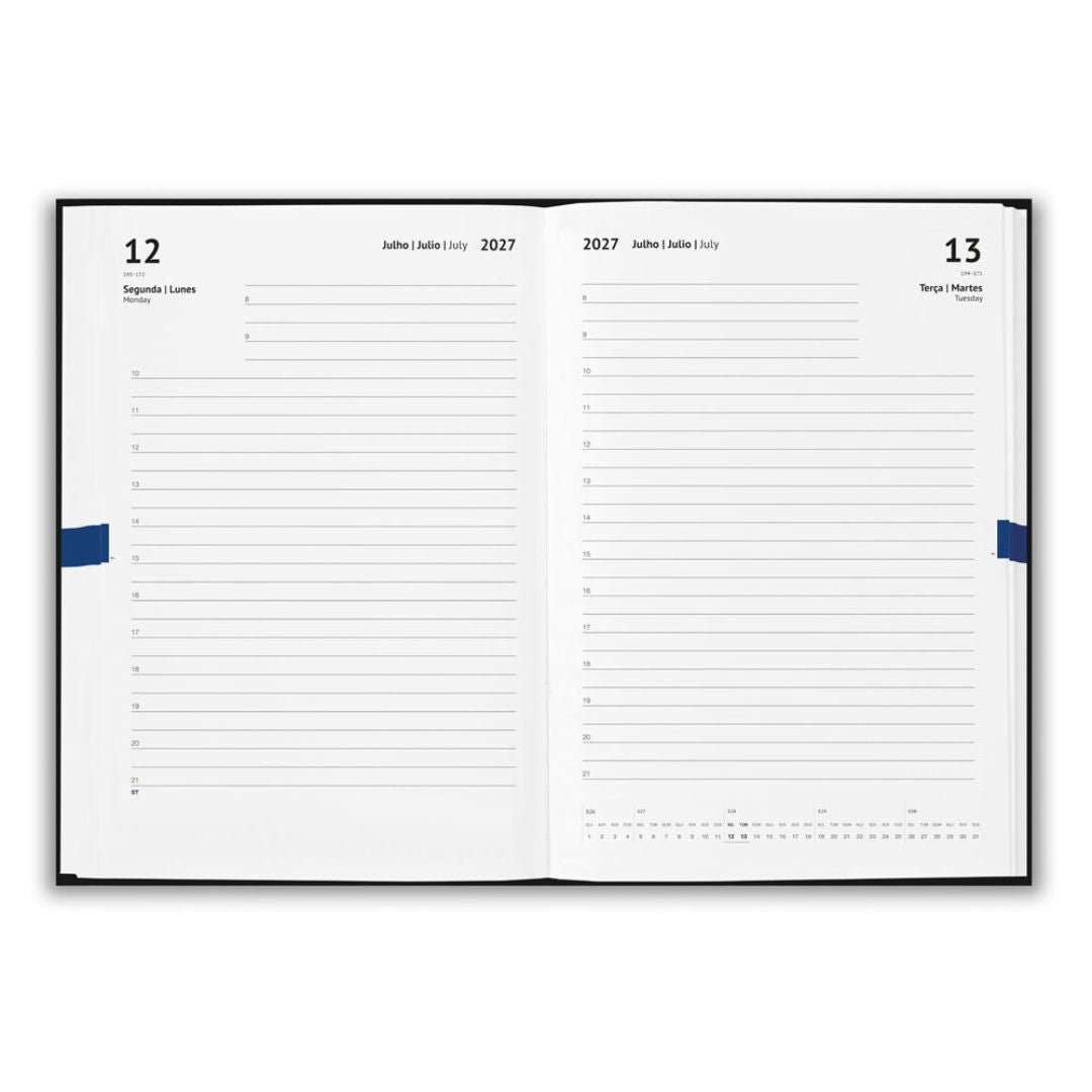 Regalo promocional sostenible con agenda A5 y papel FSC™