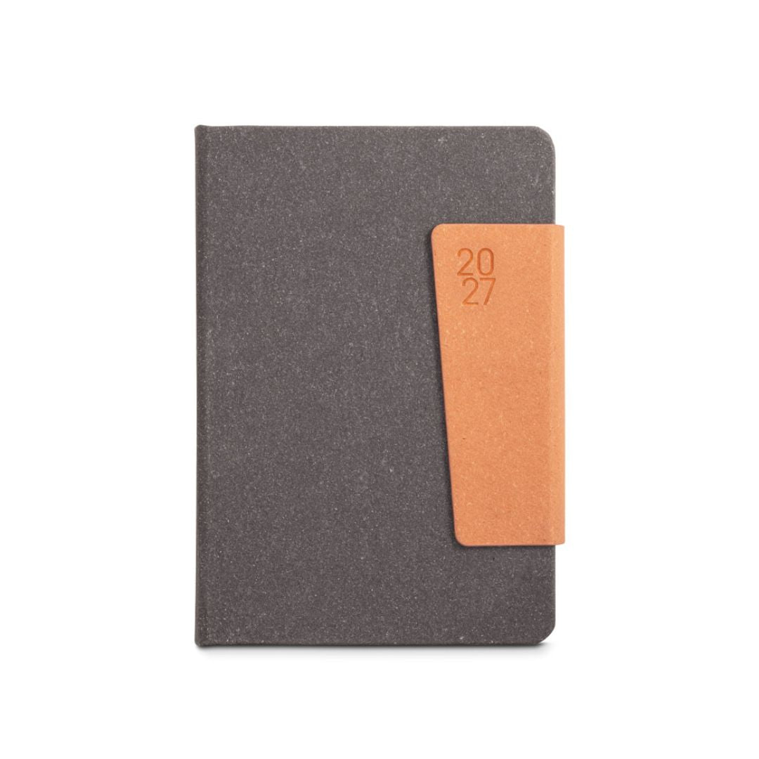Merchandising para empresas con agenda de piel reciclada elegante y funcional