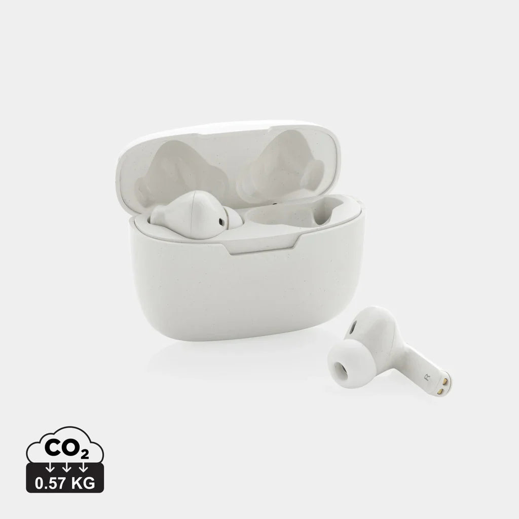 Estuche de carga de los auriculares Liberty reciclados personalizado con logotipo de empr