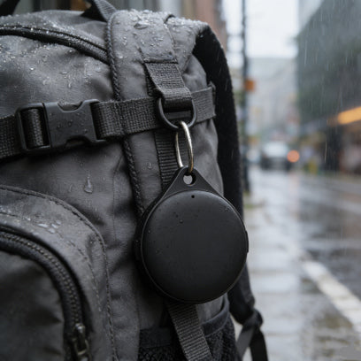 Localizador Bluetooth personalizable reciclado para encontrar llaves o mochila fácilmente
