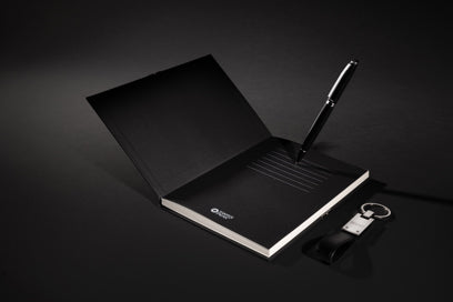 Set de Regalo Empresarial Swiss Peak RCS Business – Welcome Pack Sostenible con Libreta y Bolígrafo