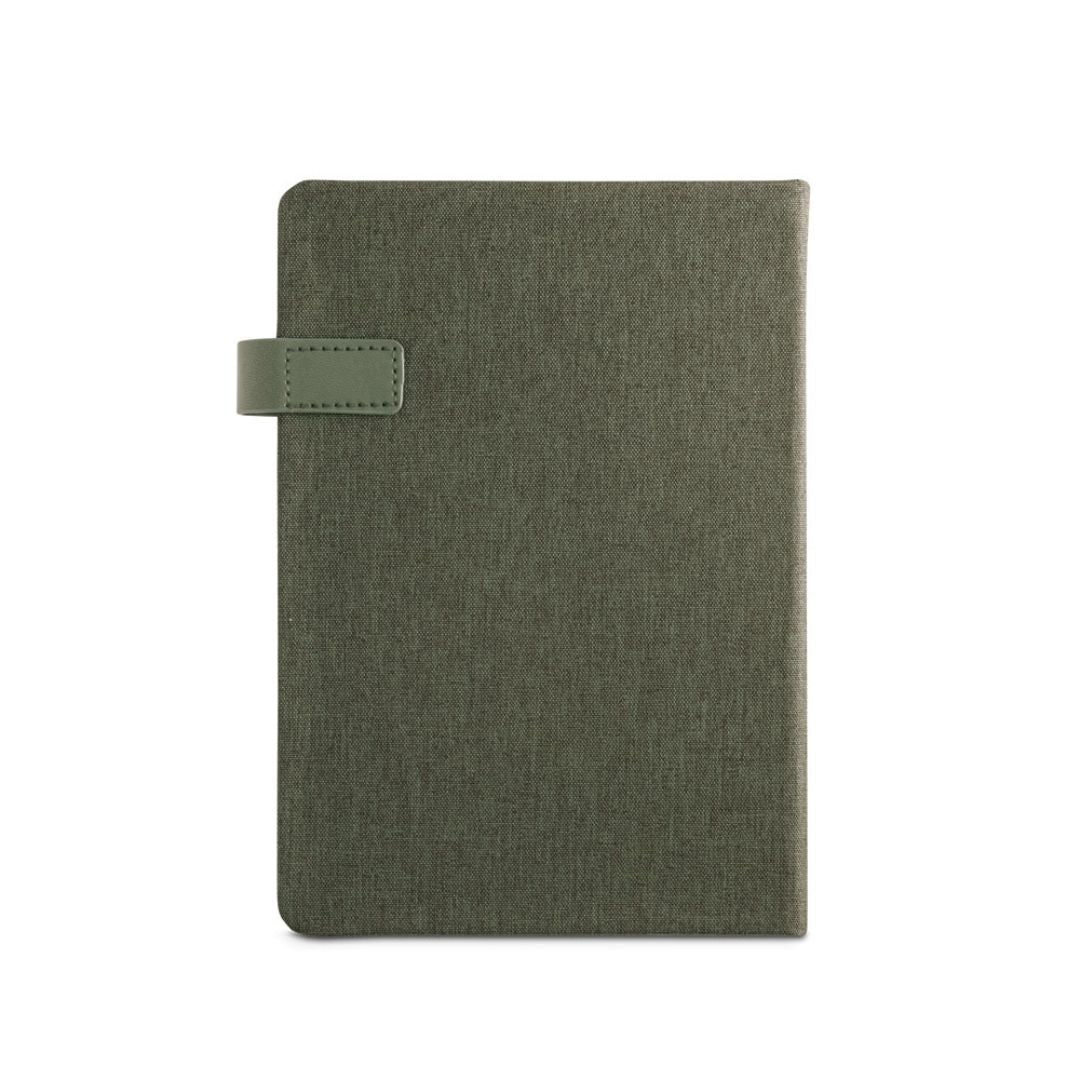 Agenda promocional con materiales reciclados y papel certificado FSC™