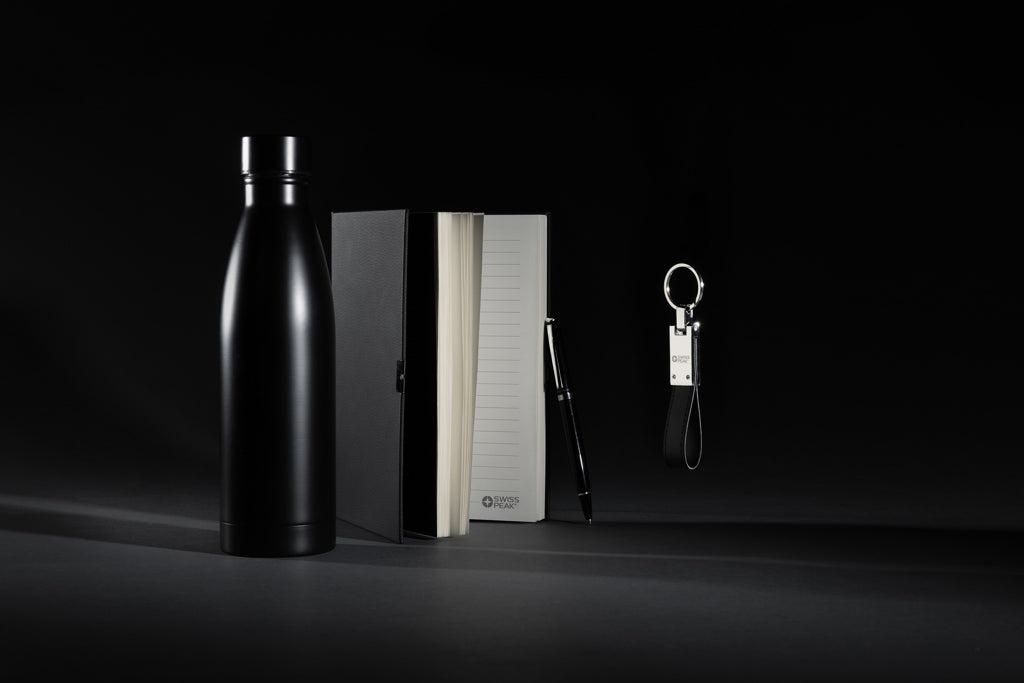 Regalo promocional sostenible con materiales reciclados y certificación RCS