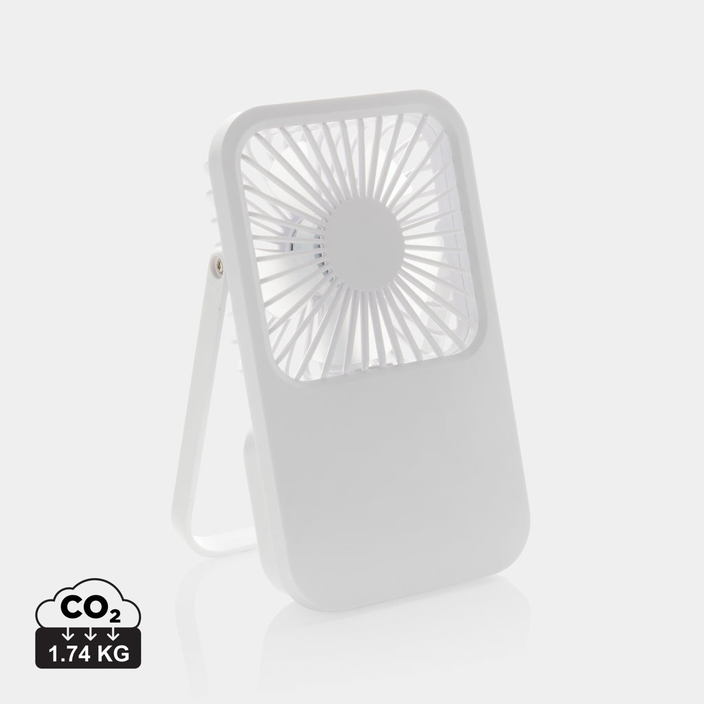 Ventilador de escritorio sostenible Aervina personalizado con logo de empresa